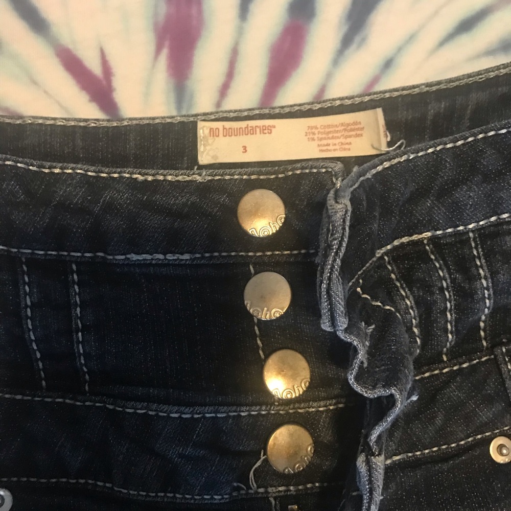 High Rise Button Up Shorts - Picture 2 of 3